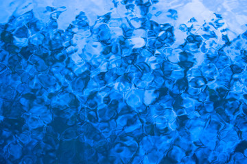 Blue water surface.Water surface clean texture background.