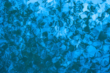 Blue water surface.Water surface clean texture background.