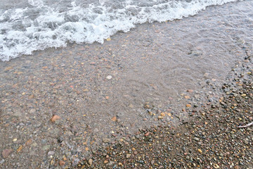 支笏湖の砂場