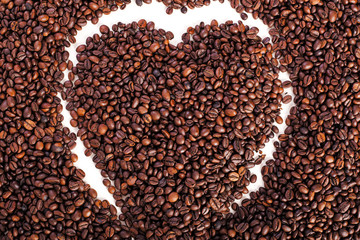 roasted coffe bean background