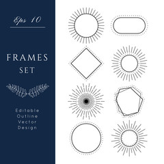 Geometric Frames vector set