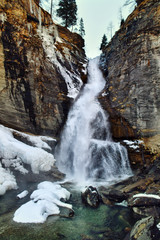 The waterfall of Hell in the Devero valley