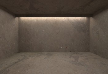 indirect lighting concrete wall 3d image 1