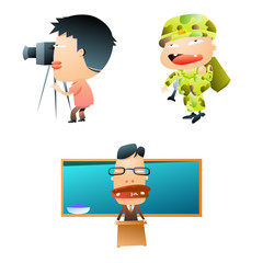 Gradation Comic Characters