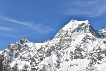 Fototapeta premium The peaks of the Alps above Alpe Devero