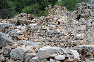 Ruins of ancient city Olympos in Turkey