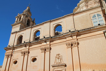 saint-paul cathedral in mdina in malta