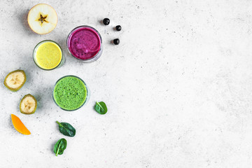 Various Smoothie Drinks