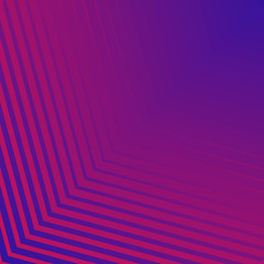 Abstract blue and pink neon gradient stripes line pattern halftone background and texture.