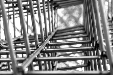 Obraz premium Metall net structute. Metall armature net.