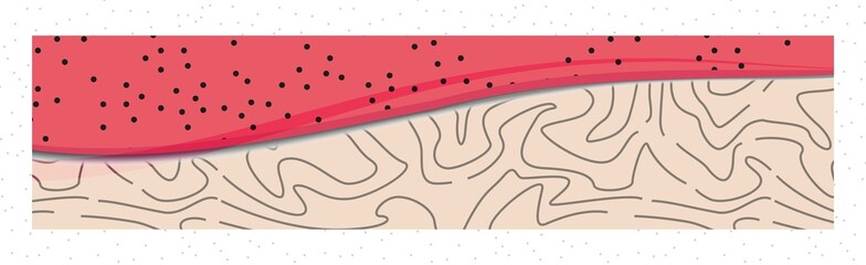 Abstract vector illustration in trendy flat style colors background with space for text. Wallpaper, banner, greeting card, poster