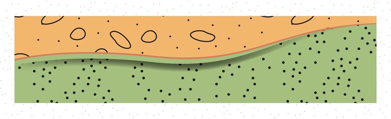 Abstract vector illustration in trendy flat style colors background with space for text. Wallpaper, banner, greeting card, poster