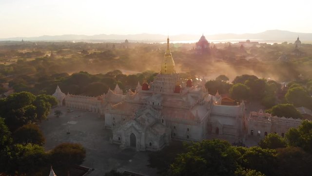 Aerial view of Ananda temple, Bagan, Myanmar