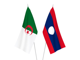 Laos and Algeria flags