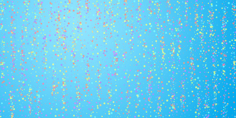 Festive confetti. Celebration stars. Colorful star