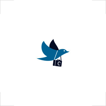 bird logo aerial photography design journalistic