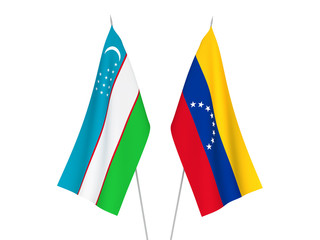 Uzbekistan and Venezuela flags