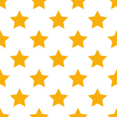 Seamless Pattern Background - Yellow Stars Illustration