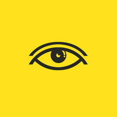 Flat Eye symbol health eyes