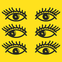 Flat Eye symbol health eyes