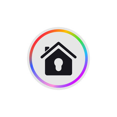 Home Security -  Modern App Button