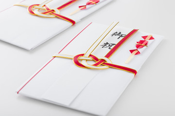 祝儀袋のクローズアップのイメージ写真