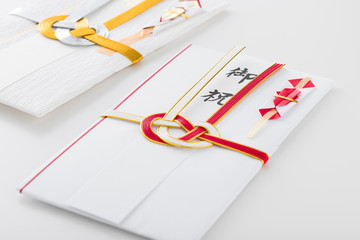 祝儀袋のクローズアップのイメージ写真