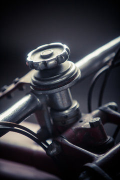 Vintage motorcycle steering stabilizer faucet