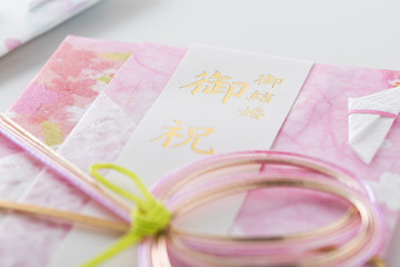 祝儀袋のクローズアップのイメージ写真