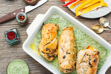 Baked chicken breast