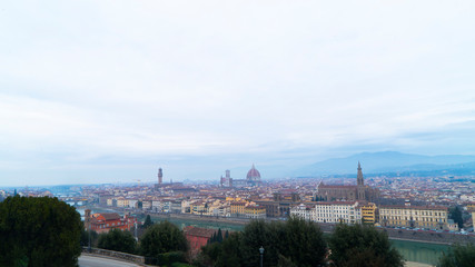 Fototapeta premium panorama of the city of firenze in italy