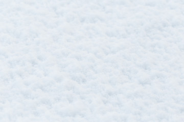 Texture of natural snow. Top view of the snow.