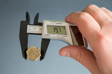 Caliper with solar battery