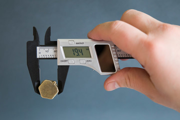 Caliper with solar battery