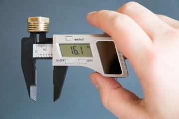 Caliper with solar battery