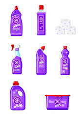 House cleaning icons set