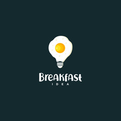 light bulb breakfast for brainstorming idea morning 