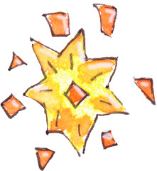 watercolour star