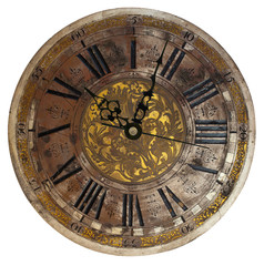 Fototapeta na wymiar Clock isolated on white