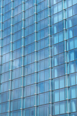 skyscraper windows close up