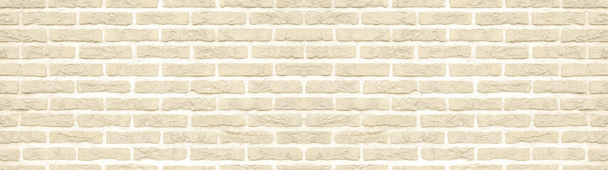 Beige white light rustic brick wall texture background banner