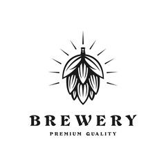 Brewing company logo. Brewing logo. Vintage brewing logo vector