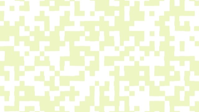 Abstract animation of green block shapes morphing on white background. Colorful seamless loop animated background, wallpaper.