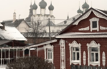 Snowfall in Rostov Veliky