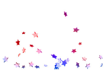 Abstract confetti flying star.