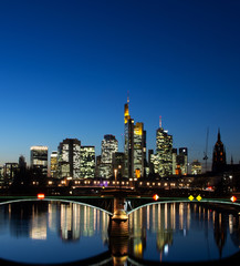 Fototapeta na wymiar Frankfurt am Main Skyline