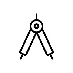 Circular icon vector. Thin line sign. Isolated contour symbol illustration