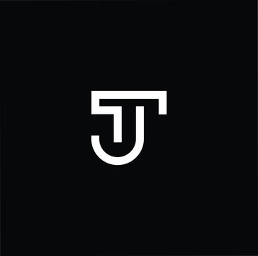 Initial based modern and minimal Logo. TJ JT letter trendy fonts monogram icon symbol. Universal professional elegant luxury alphabet vector design