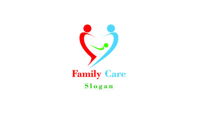 Family love and people logo Vector Design Template, Happy Family.