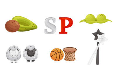 Pairs of Salt and Pepper Shakers Vector Set